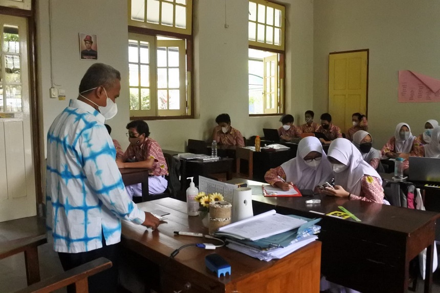 Proses pembelajaran di sekolah yang berada di Kota Yogyakarta. (Humas Pemkot Yogyakarta)
