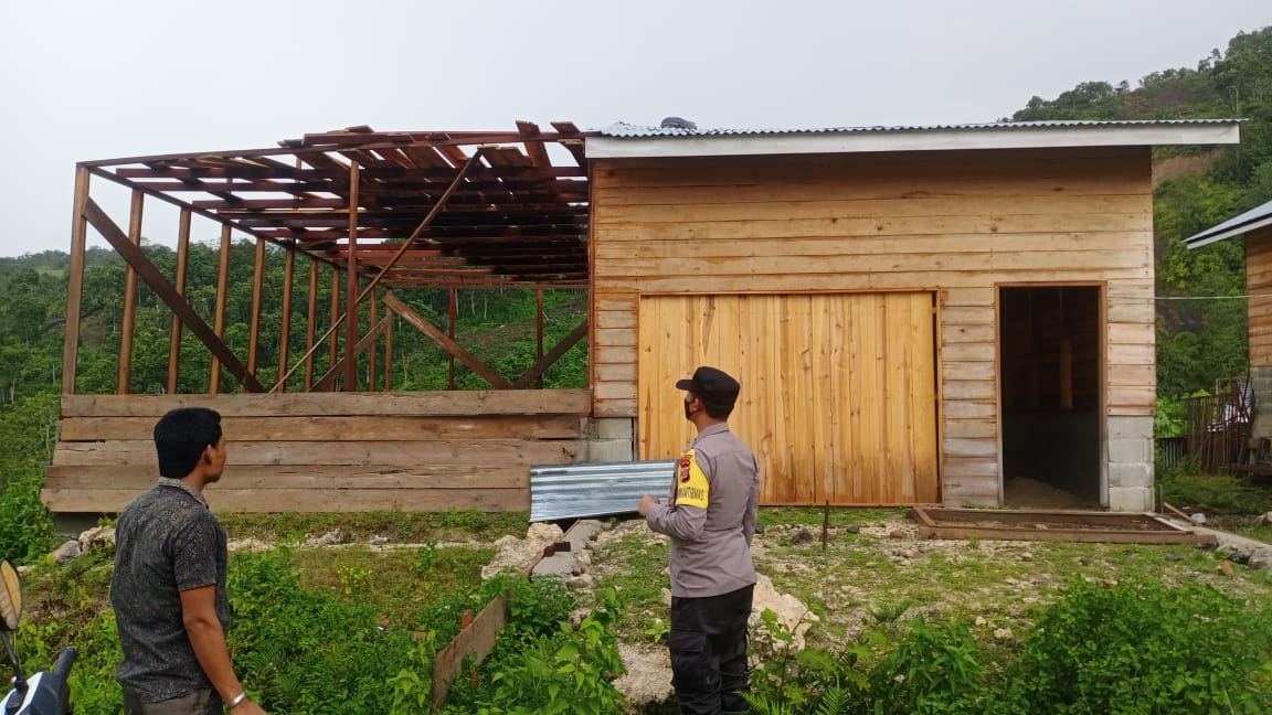 Bencana Angin Kencang Rusak 21 Rumah Warga Gayo Lues. (via BNPB)