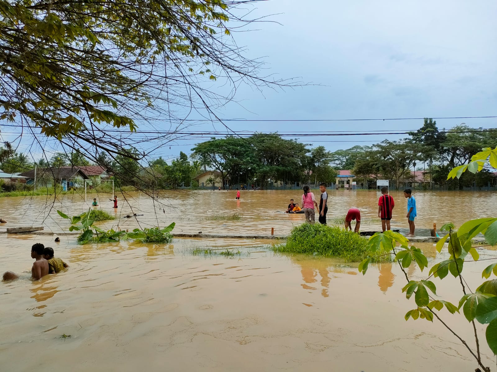 Kondisi banjir di Kota Samarinda. (BNPB)