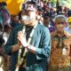 Bupati Gunungkidul Sunaryanta saat hadir di Bersih Dusun Rasulan Tanjungsari. (Istimewa)
